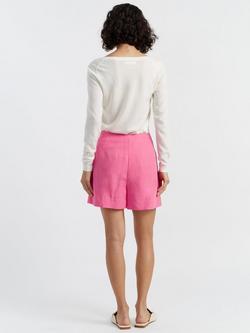 Chinti & Parker Pleat Wide Shorts - view 2, Camellia Rose