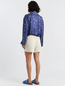 Chinti & Parker Pleat Wide Shorts - view 2, Cream