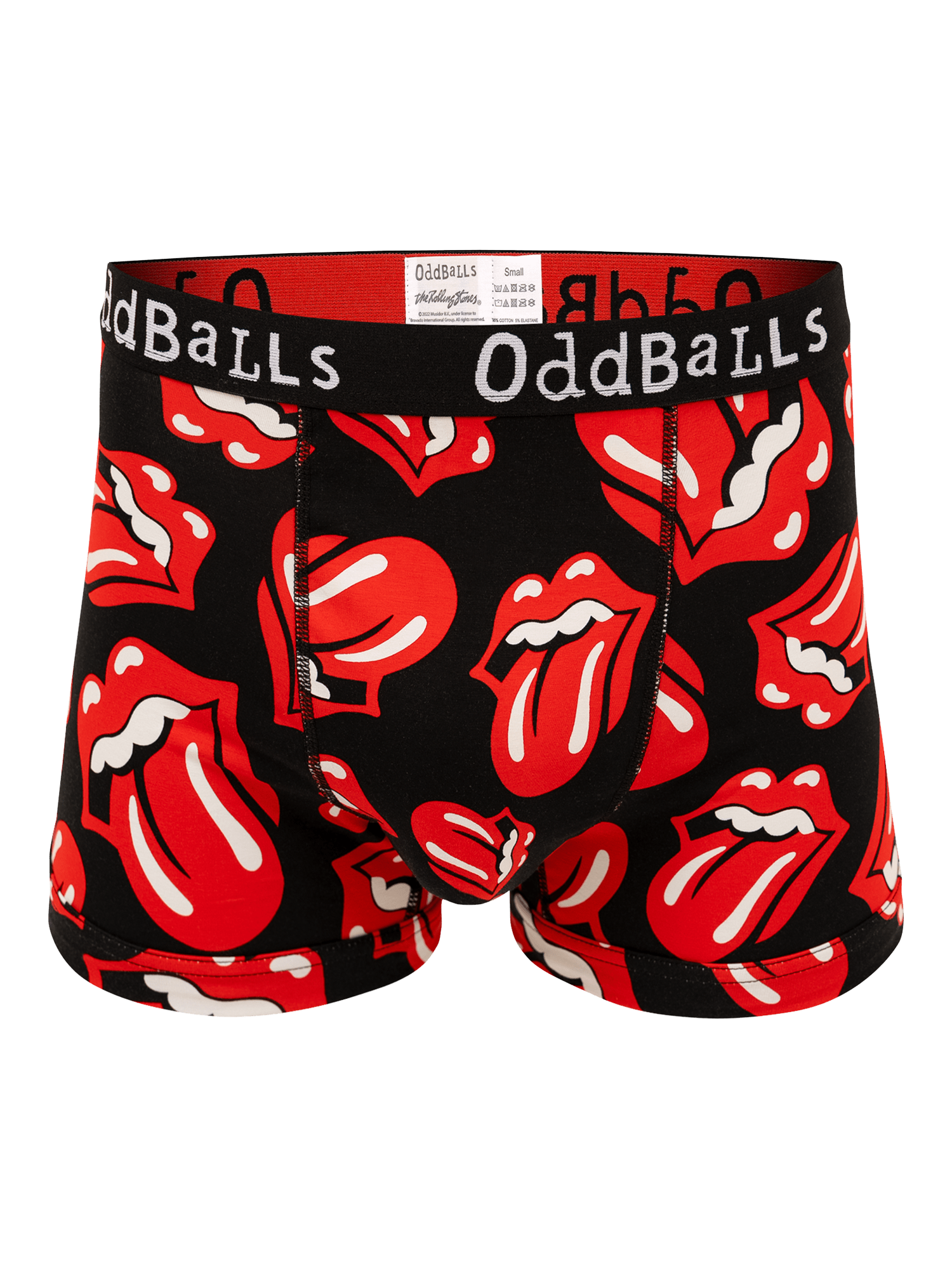 Product image 3 of 6, which shows OddBalls Rolling Stones Boxer Shorts, Pack of 2, Multi, XXS