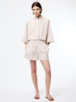 French Connection Rhodes Pure Cotton Shorts - view 2, Incense/Porcelain