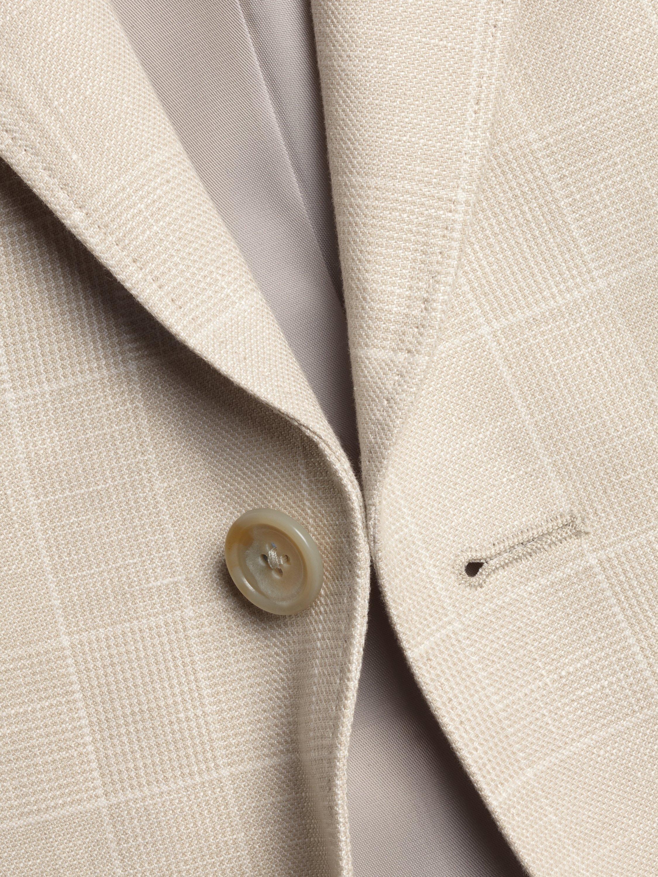 Product image 4 of 5, which shows Charles Tyrwhitt Slim Fit Linen Cotton Blend Blazer, Stone, 38R