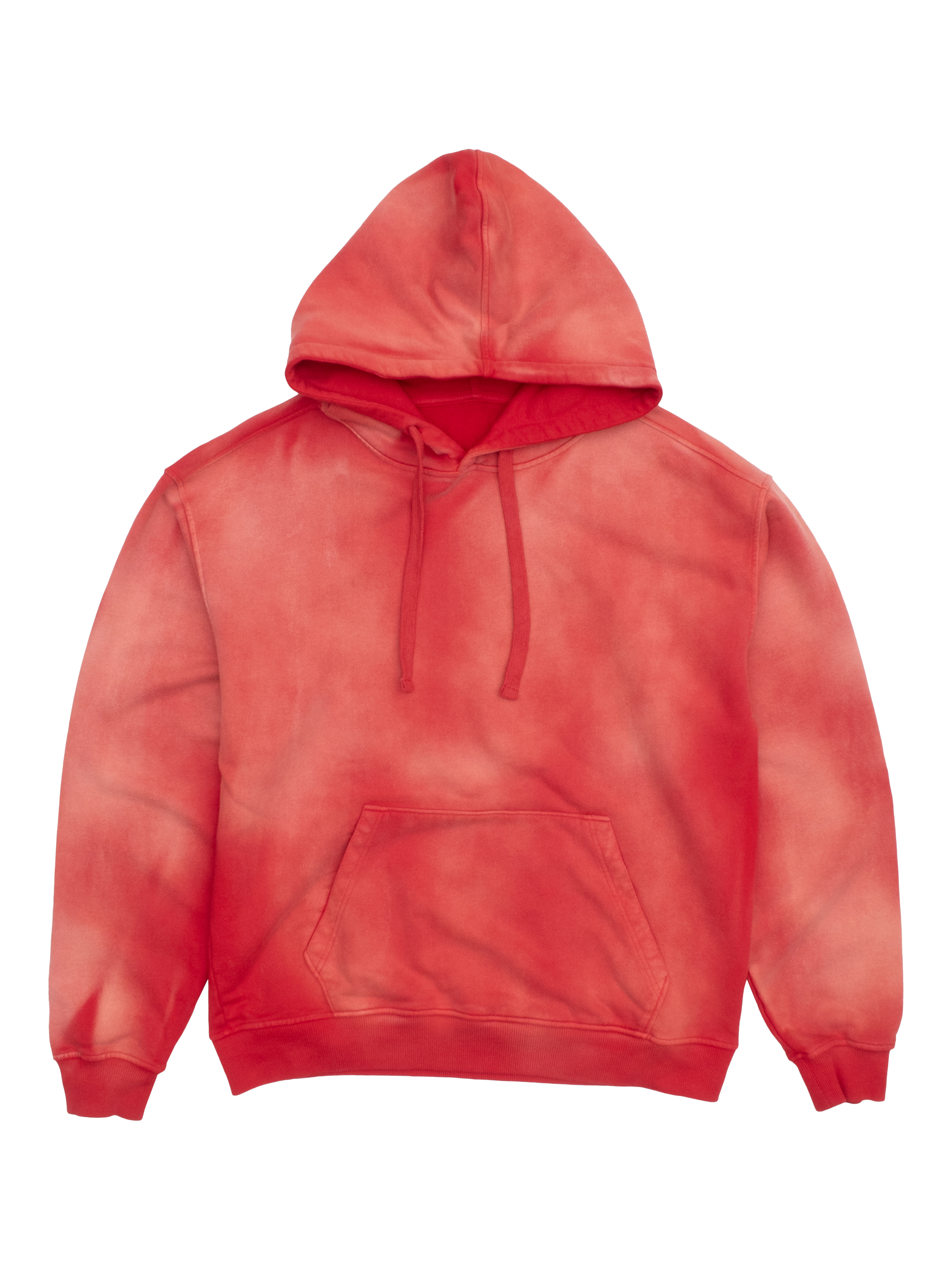 Product image 1 of 6, which shows Dubbleware Cotton Sun Faded Hoodie, Red, S