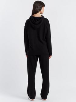 Chinti & Parker Wool & Cashmere Relaxed Hoodie - view 2, Black