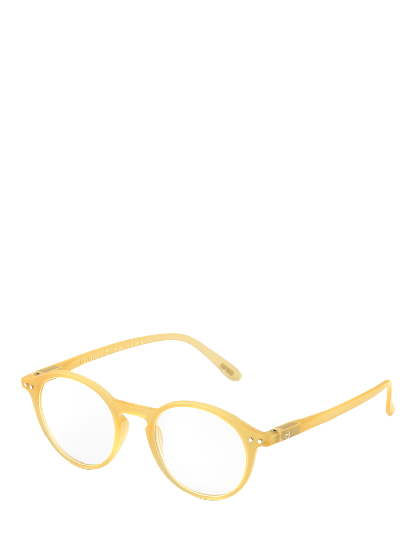 Product image 2 of 5, which shows IZIPIZI Round Reading Glasses, Honey Yellow, 1.5