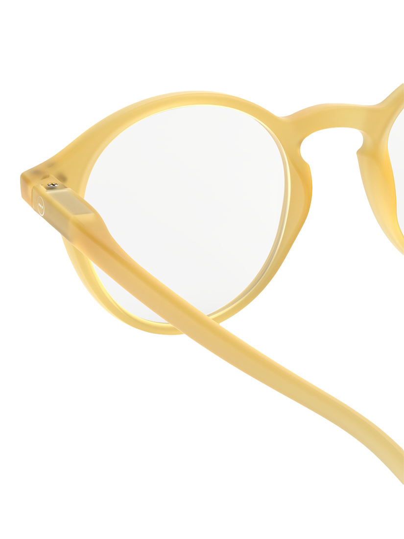 Product image 4 of 5, which shows IZIPIZI Round Reading Glasses, Honey Yellow, 1.5