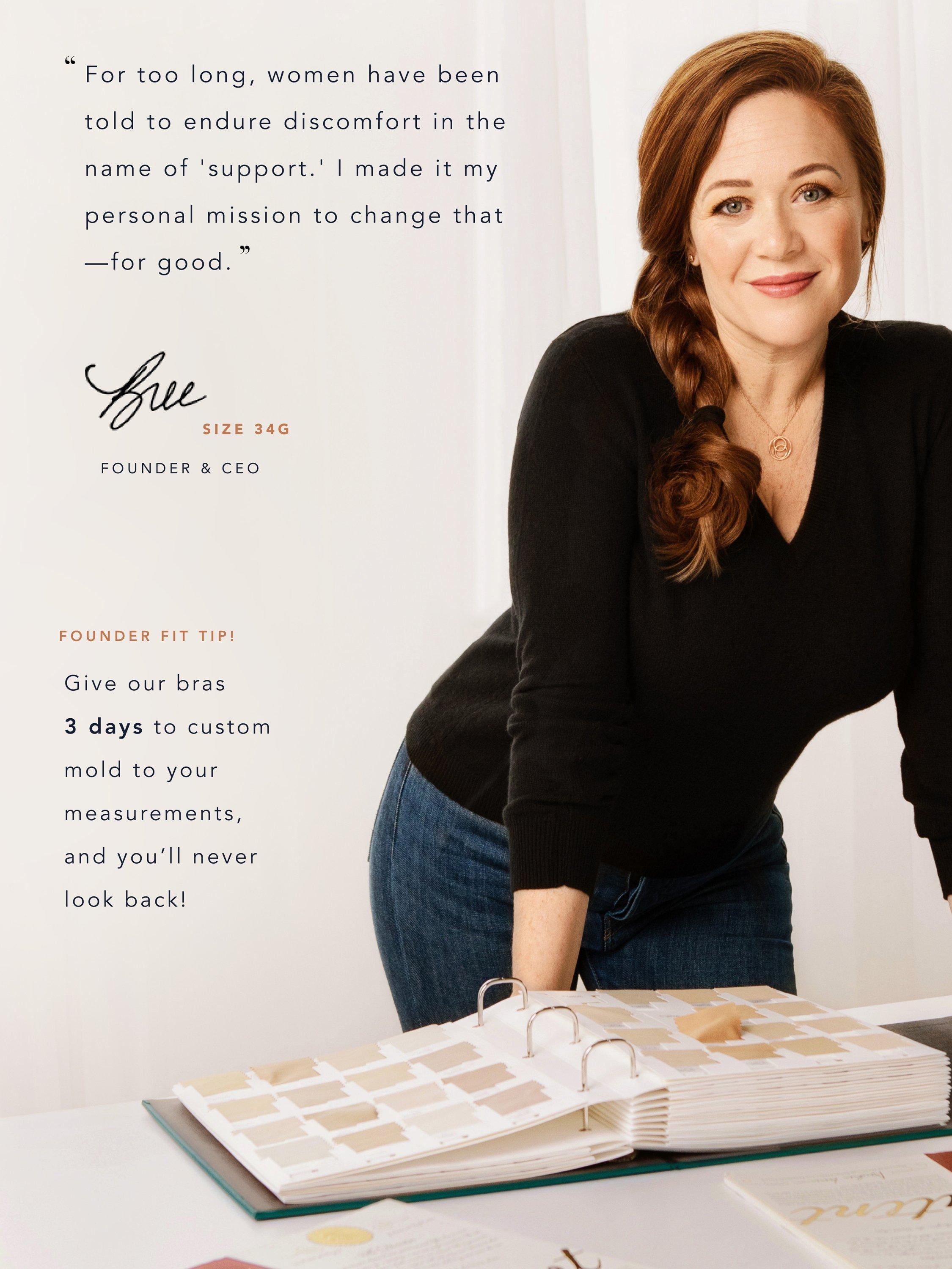 Product image 7 of 9, which shows Evelyn & Bobbie Defy Wire-Free Bra, Himalayan Salt, S