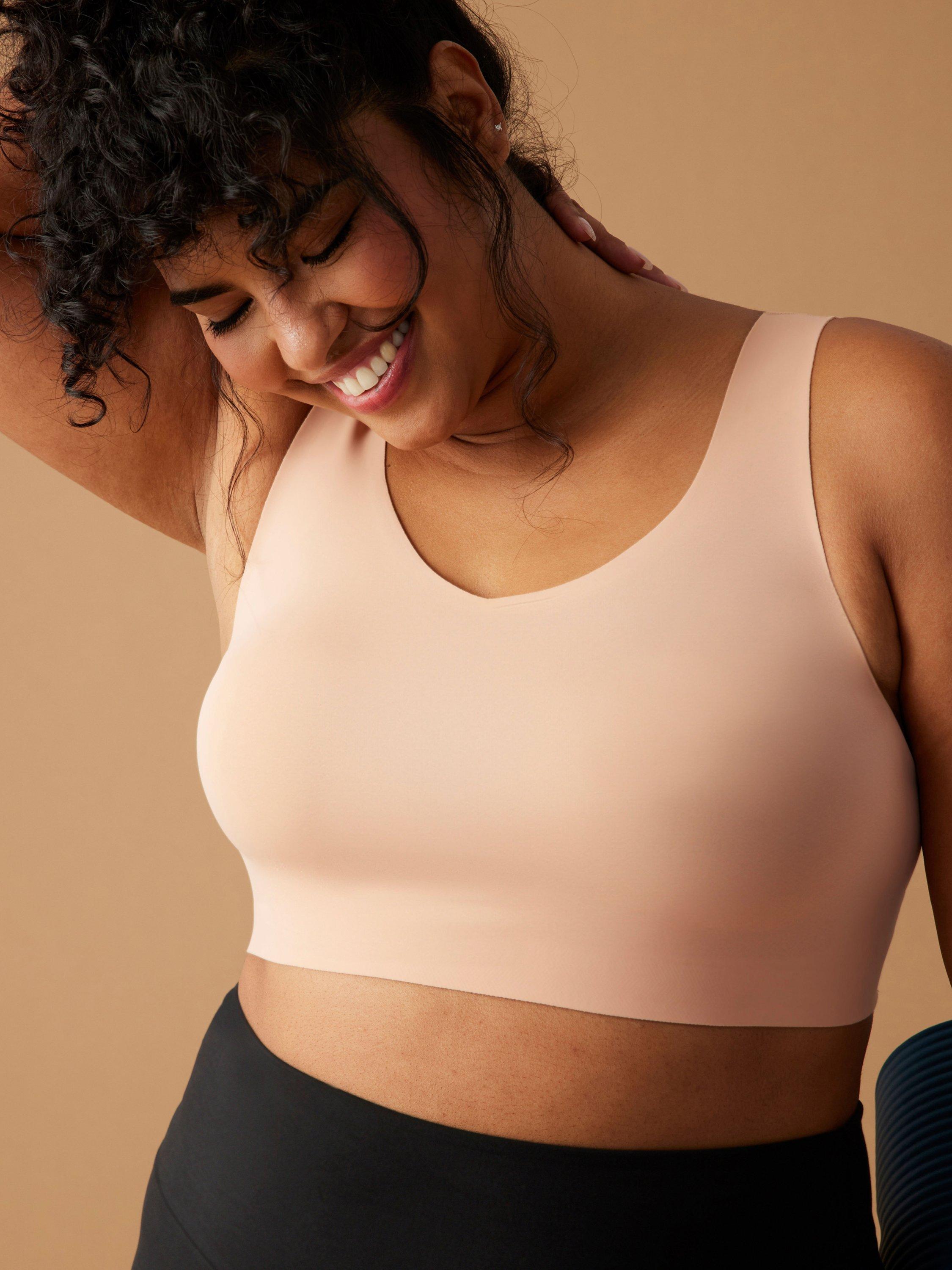Product image 8 of 9, which shows Evelyn & Bobbie Defy Wire-Free Bra, Himalayan Salt, S