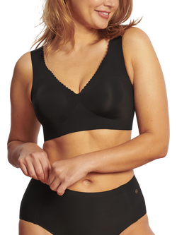 Evelyn & Bobbie Evelyn Wire-Free Push-Up Bra, Black