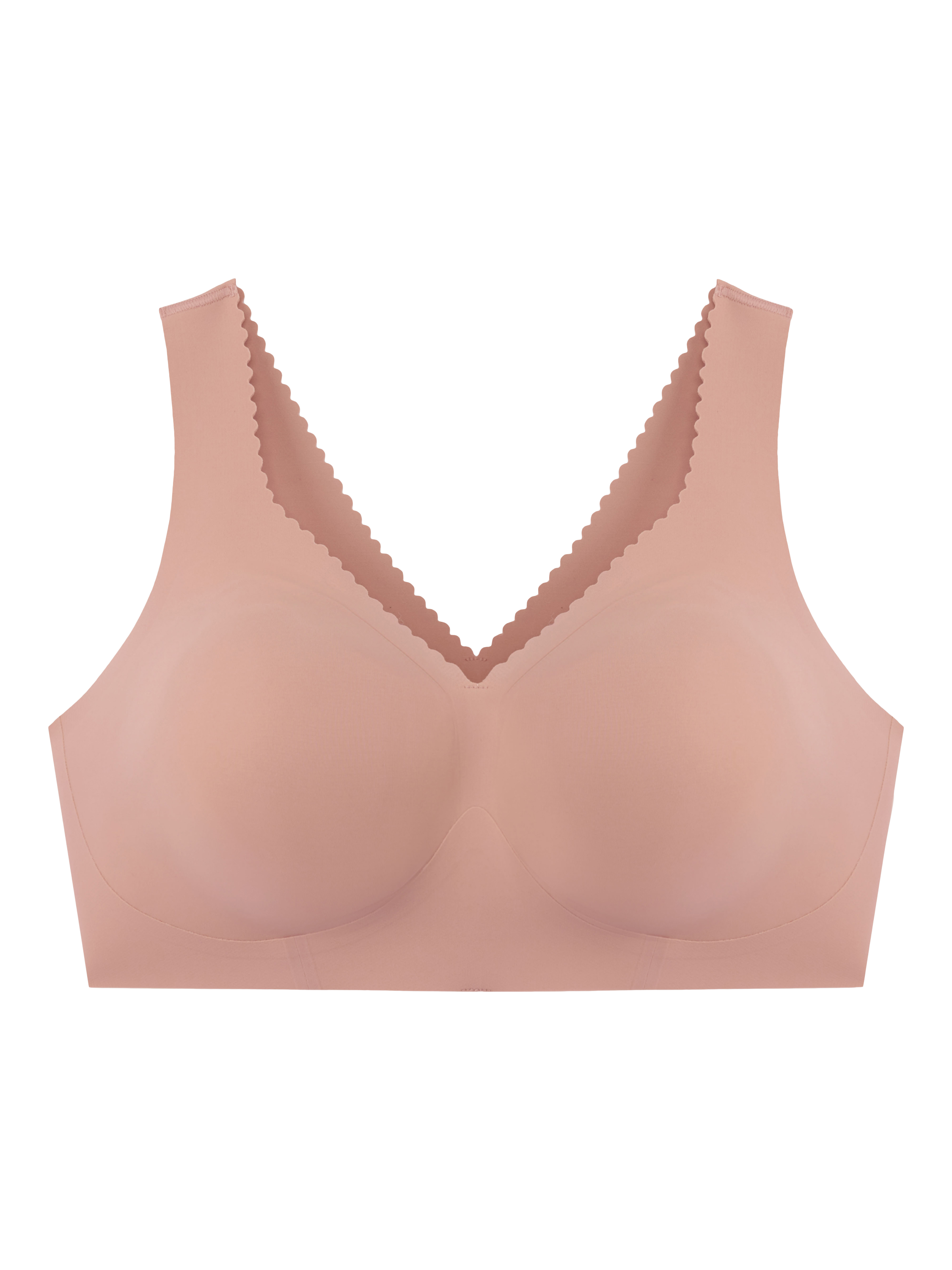 Product image 5 of 9, which shows Evelyn & Bobbie Evelyn Wire-Free Push-Up Bra, Himalayan Salt, S