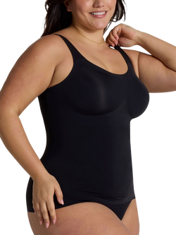 Evelyn & Bobbie Scoop Neck Vest Top - view 2, Black