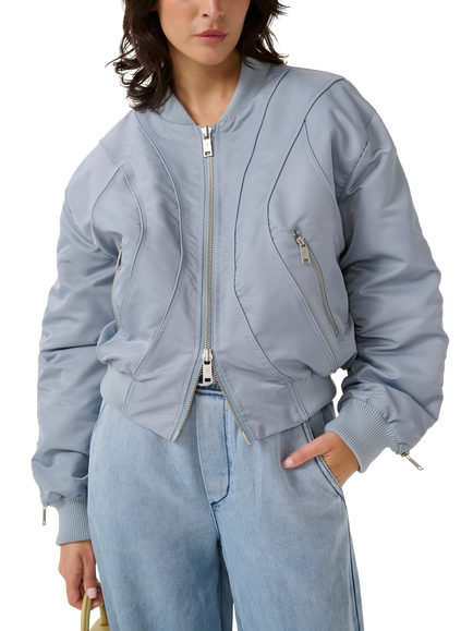 Gestuz Maily Bomber Jacket, Grey Blue, Grey Blue