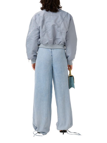 Gestuz Maily Bomber Jacket, Grey Blue - view 2, Grey Blue