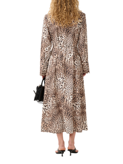 Gestuz GZmareen Leopard Print Shirt Dress, Multi - view 2, Multi