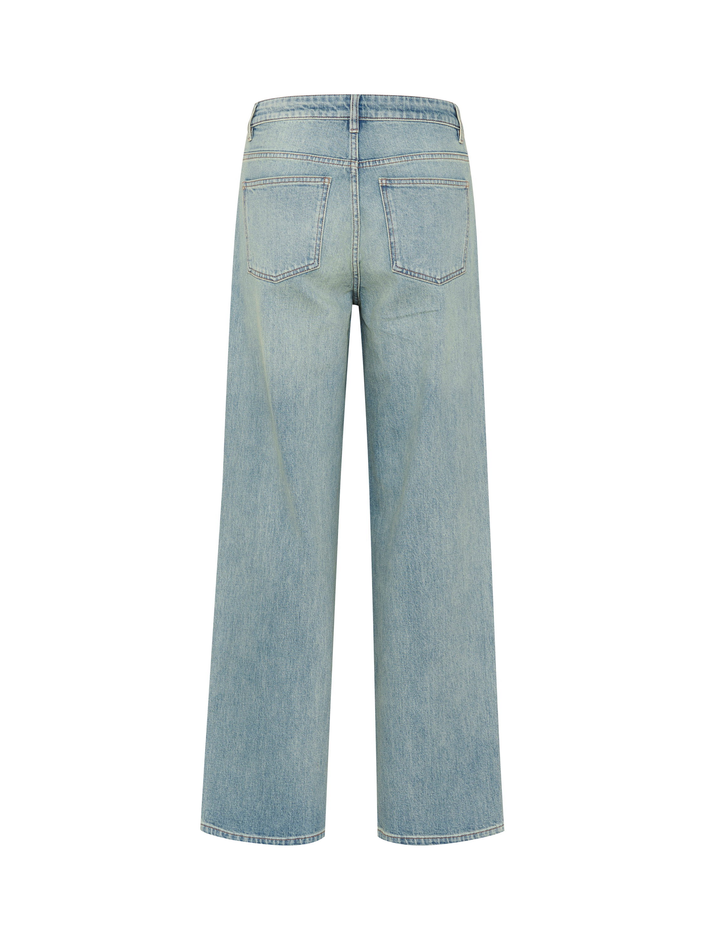 Product image 2 of 2, which shows Gestuz GZzumalin Wide Leg Jeans, Mid Blue Washed, 26R