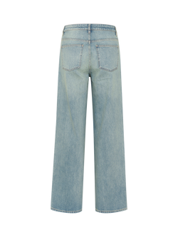 Gestuz GZzumalin Wide Leg Jeans, Mid Blue Washed - view 2, Mid Blue Washed