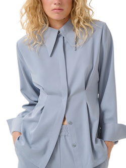 Gestuz Mareen Fitted Shirt, Grey Blue, Grey Blue