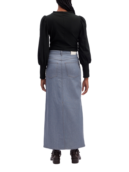Gestuz Rifa Puff Sleeve Top, Black - view 2, Black