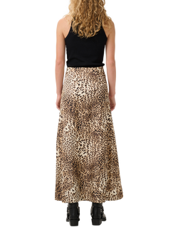 Gestuz GZLeelo Leopard Print Maxi Skirt, Multi - view 2, Multi