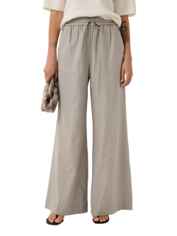 Gestuz GZliane Linen Trousers, Rock Ridge, Rock Ridge