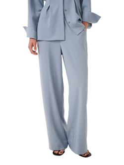 Gestuz GZmareen Wide Leg Trousers, Grey Blue, Grey Blue