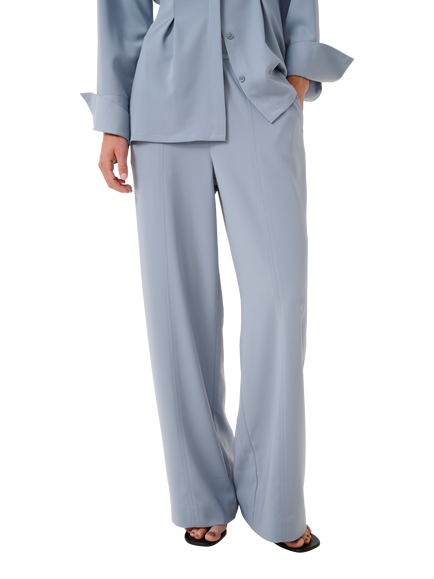 Gestuz GZmareen Wide Leg Trousers, Grey Blue, Grey Blue