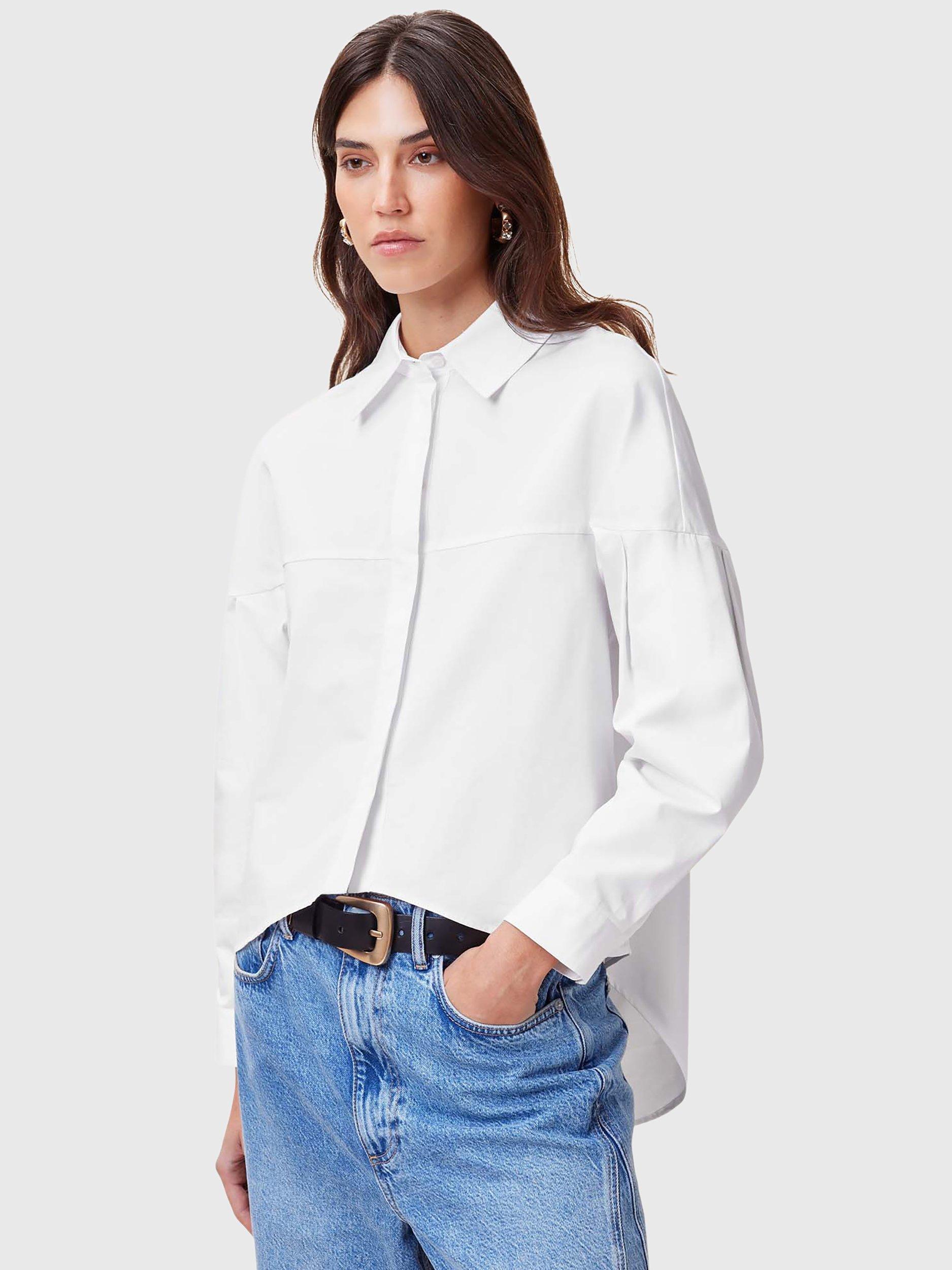 AllSaints Toria Pure Organic Cotton Shirt, White