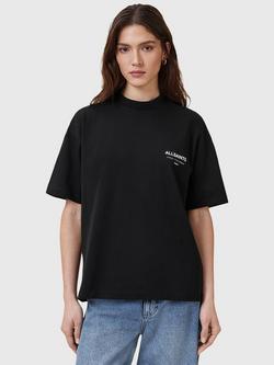 AllSaints Underground Etta Graphic T-Shirt, Black Black, Black Black