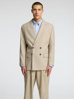 Selected Axel Relaxed Fit Wool Suit Jacket, Egret, Egret