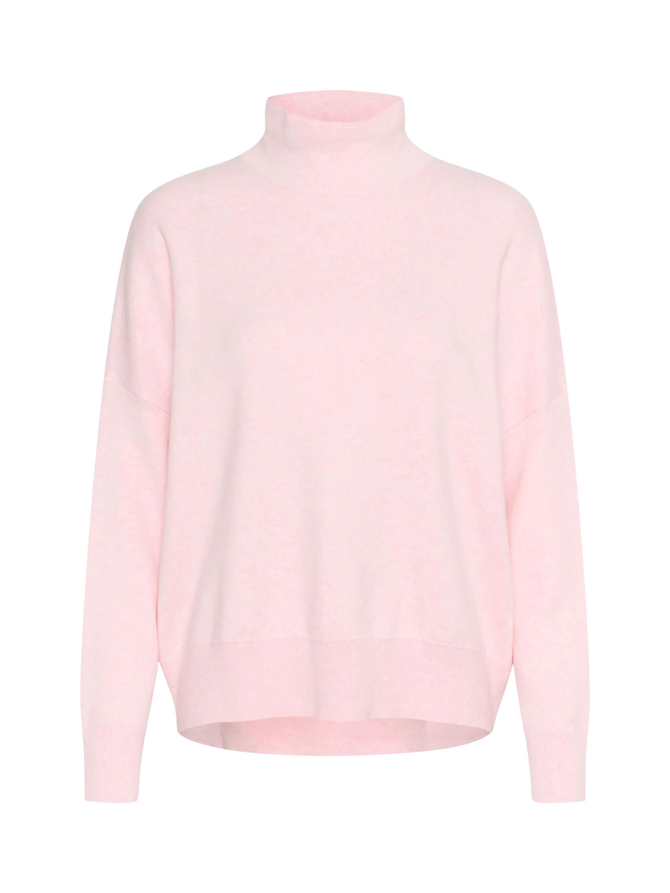 InWear Tenley Turtleneck Long Sleeve Jumper, Pale Pink Melange, XL
