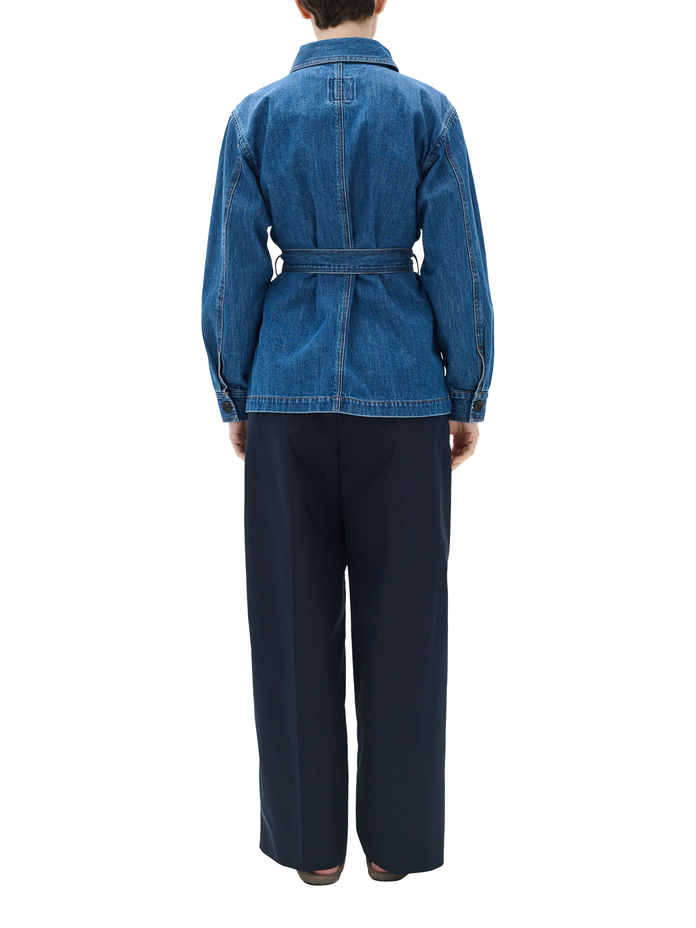 Product image 2 of 6, which shows InWear Morrigan Belted Denim Jacket, Blue, 8