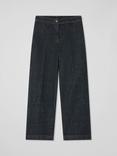 L.K.Bennett Petite Ami Contrast Stitch Trousers, Black