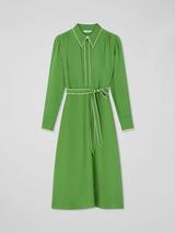 Reiss Petite Alina Belted Jumper Dress, Navy