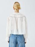 AND/OR Boho Embroidered Top, Ecru