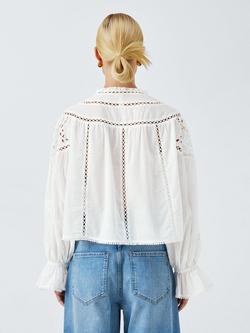 AND/OR Boho Embroidered Top, Ecru - view 2, Ecru