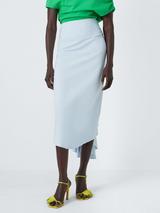 John Lewis x A.W.A.K.E. MODE Bustle Back Midi Pencil Skirt, Light Blue