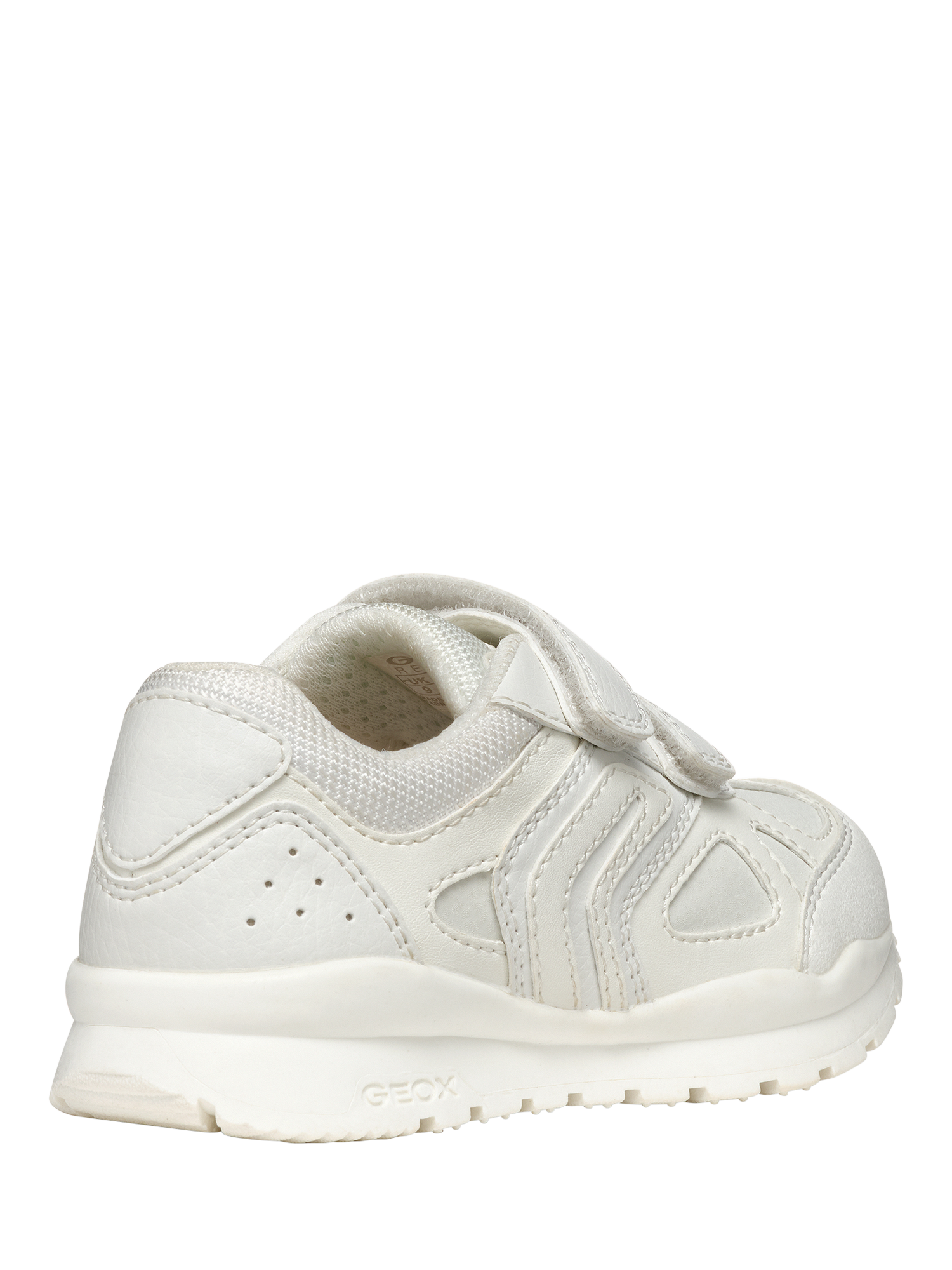 Product image 4 of 6, which shows Geox Kids' Pavel Riptape Trainers, White, EU26
