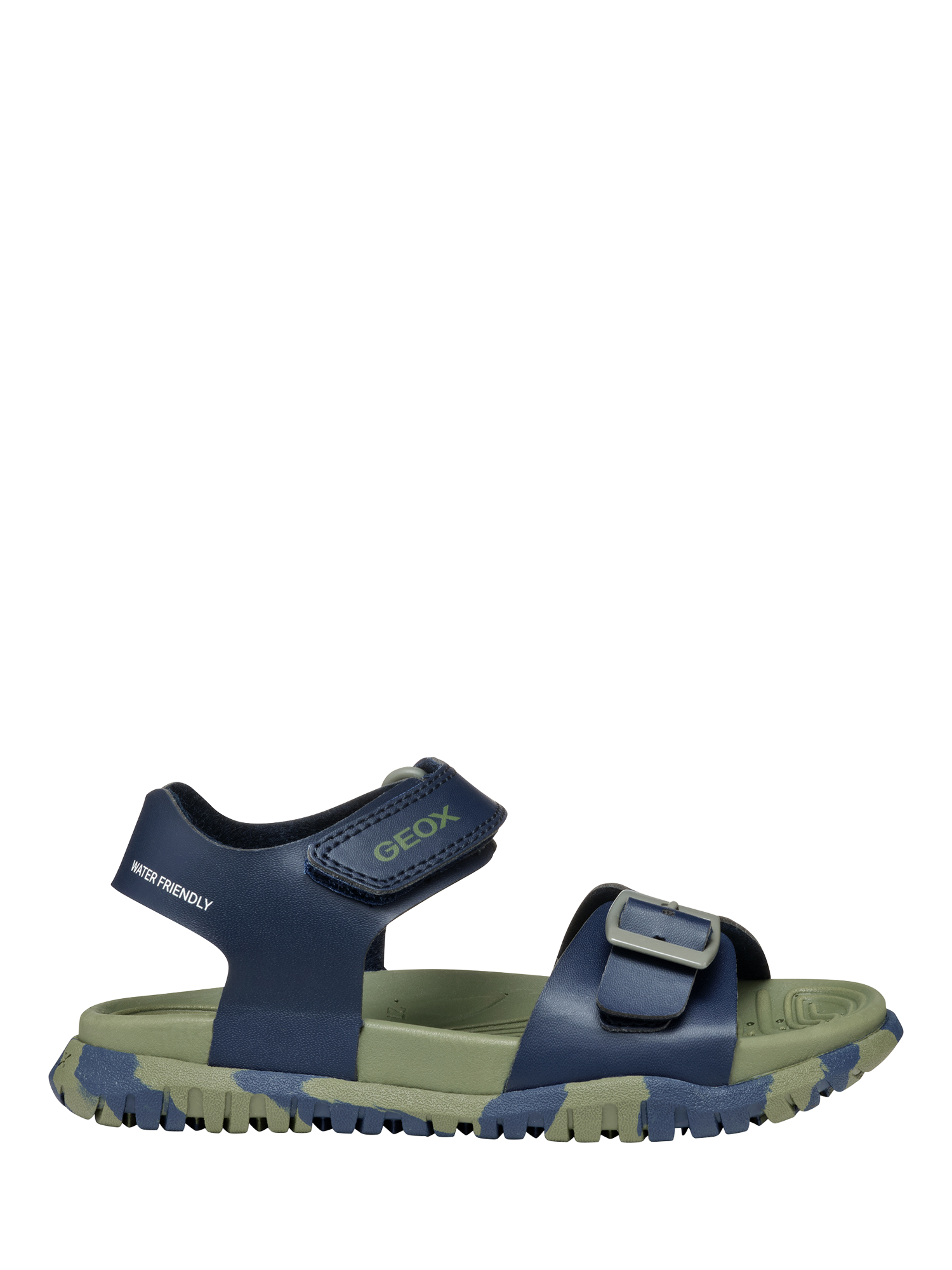 Geox Kids' Fusbetto Water Resistant Sandals, Navy/Military       
