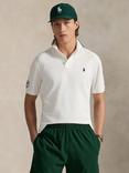 Polo Ralph Lauren X Wimbledon Cotton Blend Regular Fit Short Sleeve Polo Shirt, Ceramic White