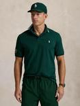 Polo Ralph Lauren X Wimbledon Cotton Blend Regular Fit Short Sleeve Polo Shirt, Moss Agate