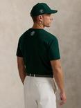 Polo Ralph Lauren Wimbledon 2025 Cotton Regular Fit Short Sleeve Graphic T-Shirt, Moss Agate