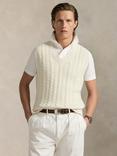 Polo Ralph Lauren X Wimbledon 2025 Cashmere Blend Vintage Knit Vest, White