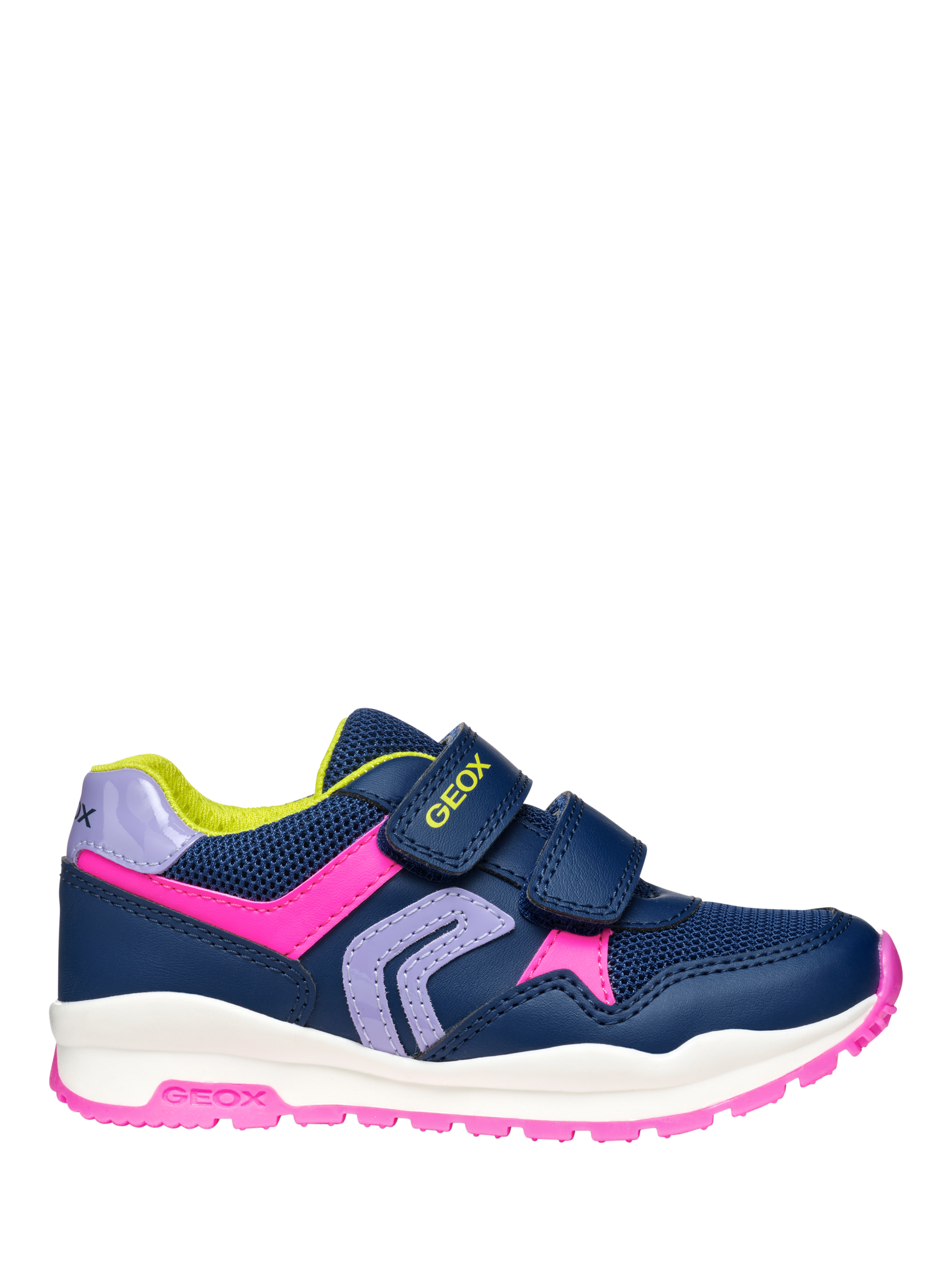 Product image 1 of 10, which shows Geox Kids' Pavel Trainers, Navy/Multi, EU28