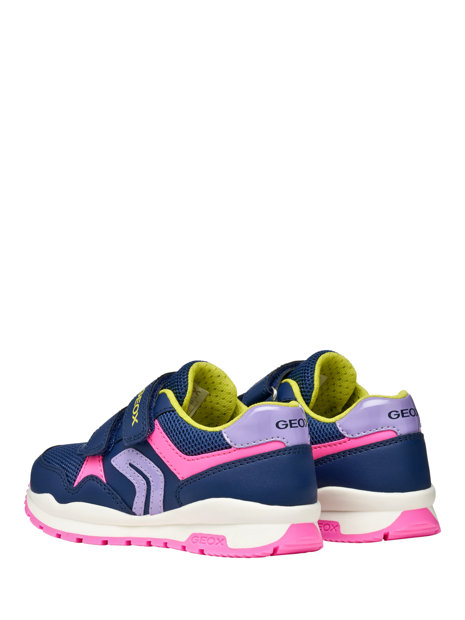 Product image 4 of 10, which shows Geox Kids' Pavel Trainers, Navy/Multi, EU28
