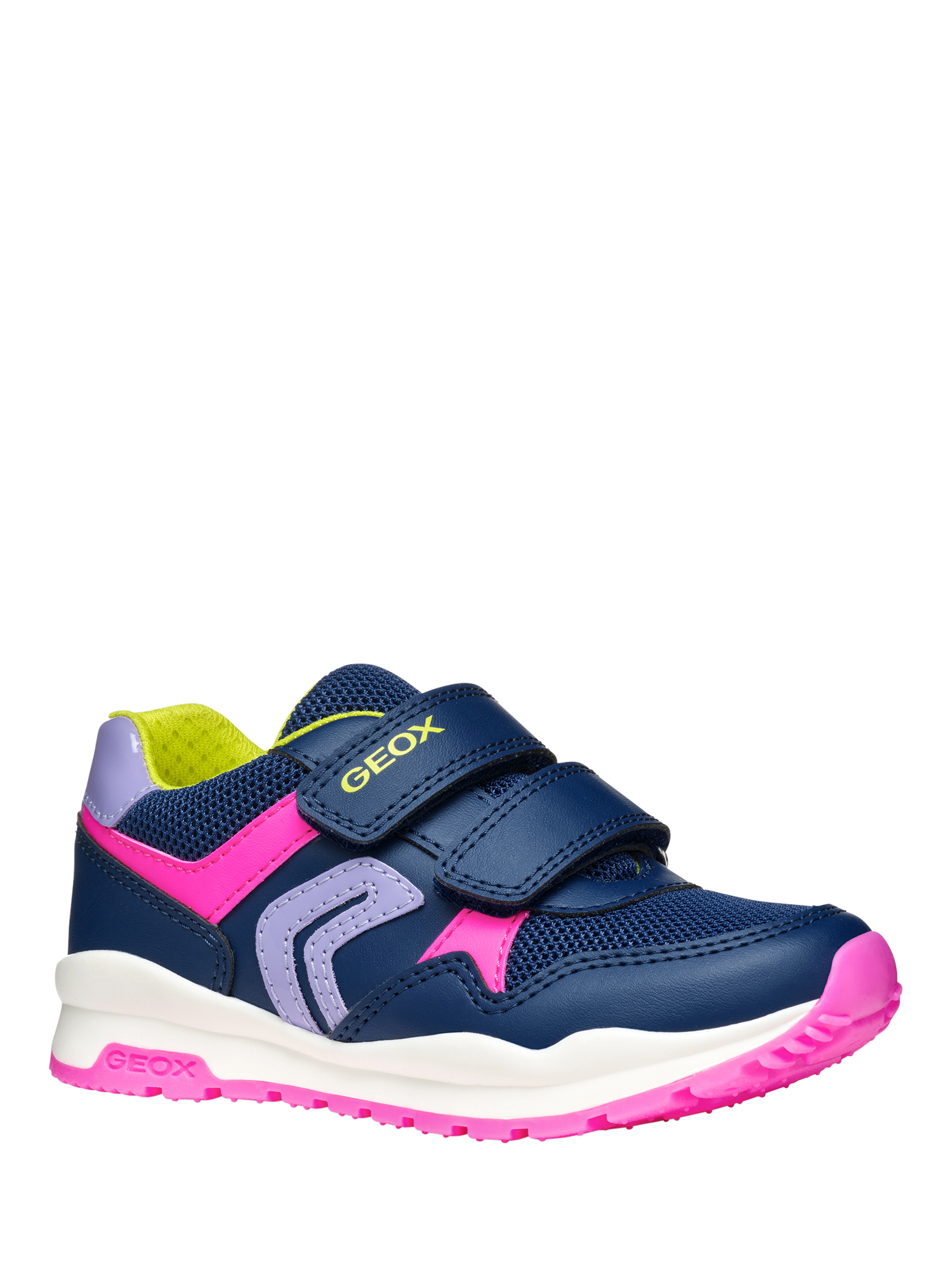 Product image 5 of 10, which shows Geox Kids' Pavel Trainers, Navy/Multi, EU28