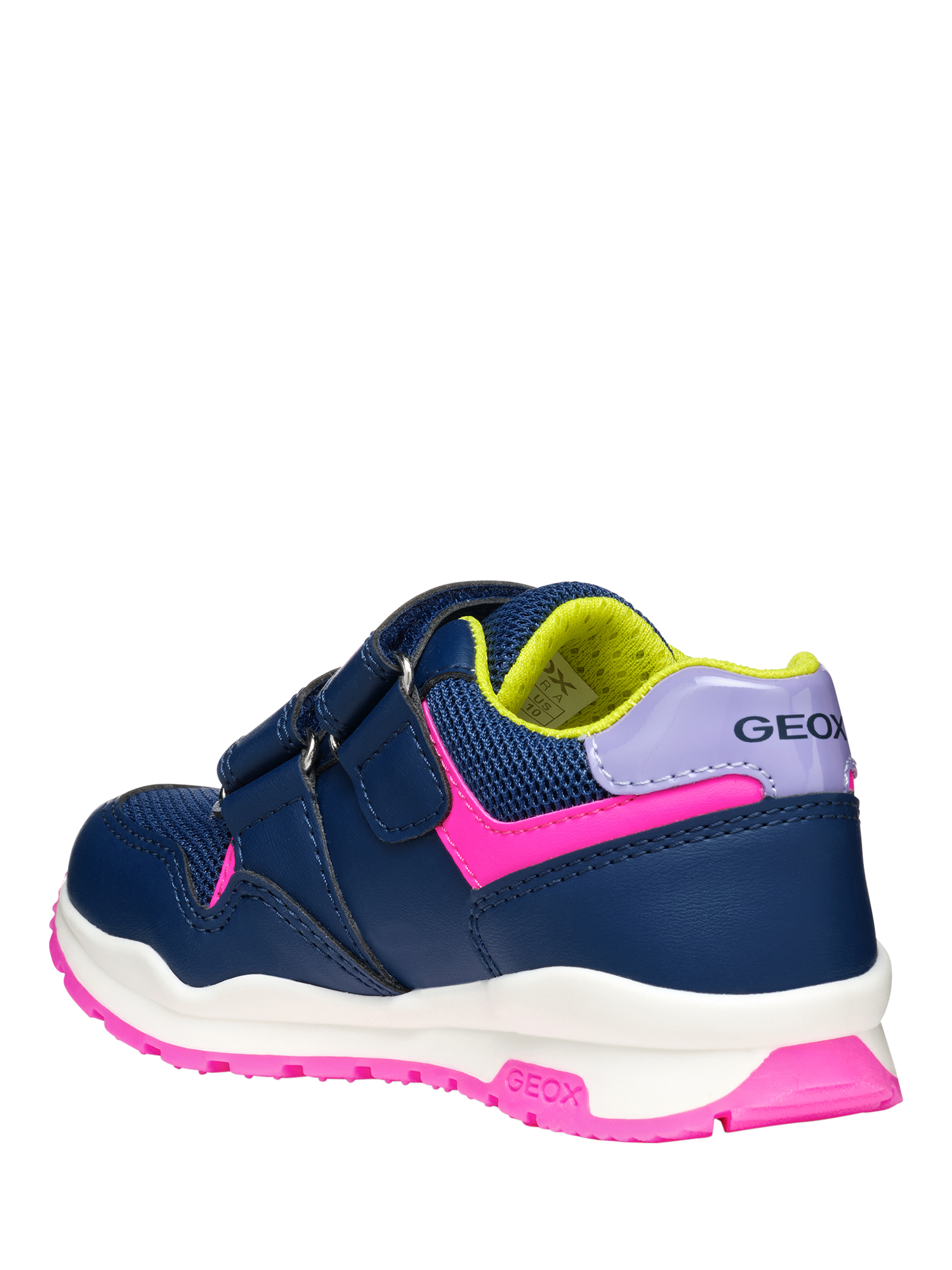 Product image 6 of 10, which shows Geox Kids' Pavel Trainers, Navy/Multi, EU28