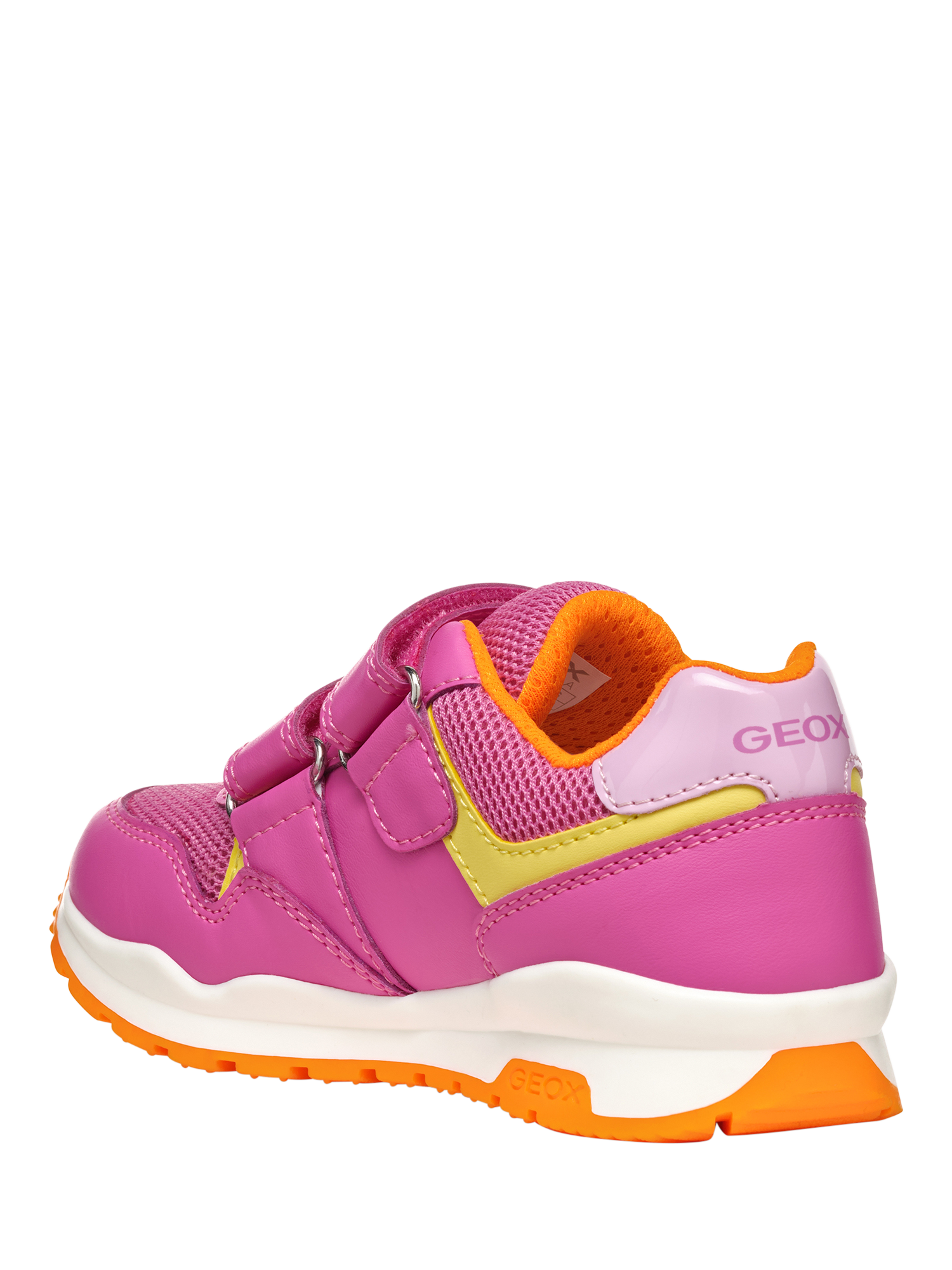 Product image 6 of 10, which shows Geox Kids' Pavel Trainers, Fuchsia/Multi, EU38