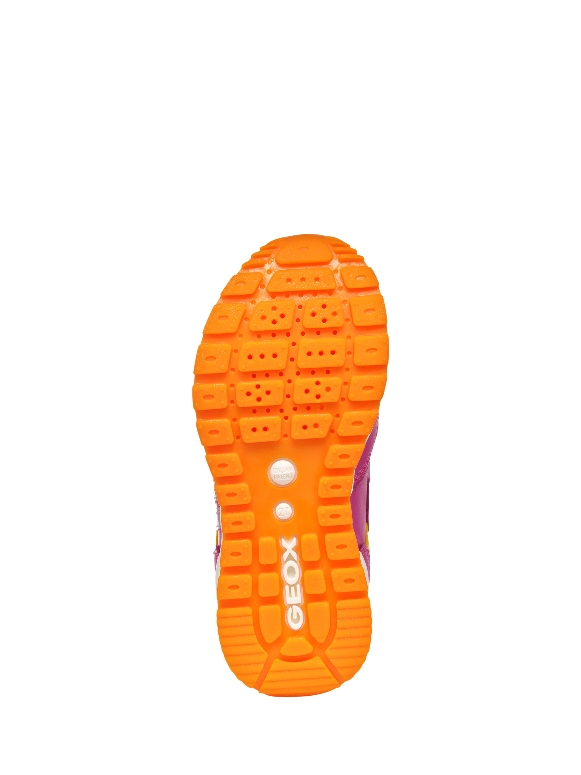 Product image 9 of 10, which shows Geox Kids' Pavel Trainers, Fuchsia/Multi, EU38