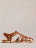 White Stuff Zara Suede Leather Fisherman Sandals, Tan