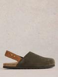 White Stuff Mary Slingback Mules, Khaki Green