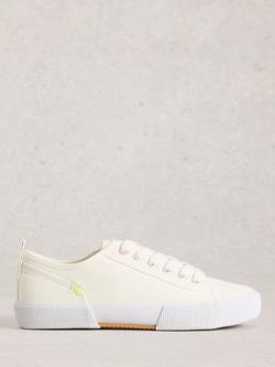 White Stuff Pippa Canvas Trainers, Brill White
